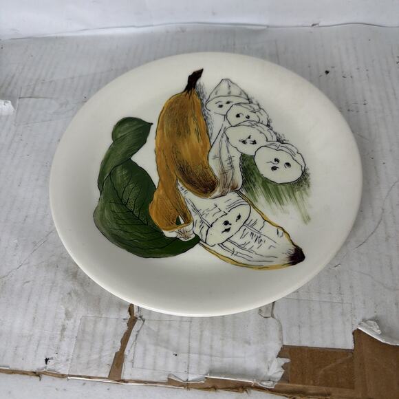 Clarice Cliff Other - Royal Staffordshire Sunkissed Clarice Cliff Banana Dessert Plate 8.25" Rare